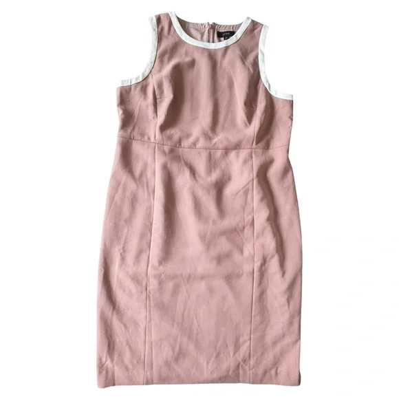 J Crew Sheath Dress in Four Season Stretch - Pale Pink20 NWT